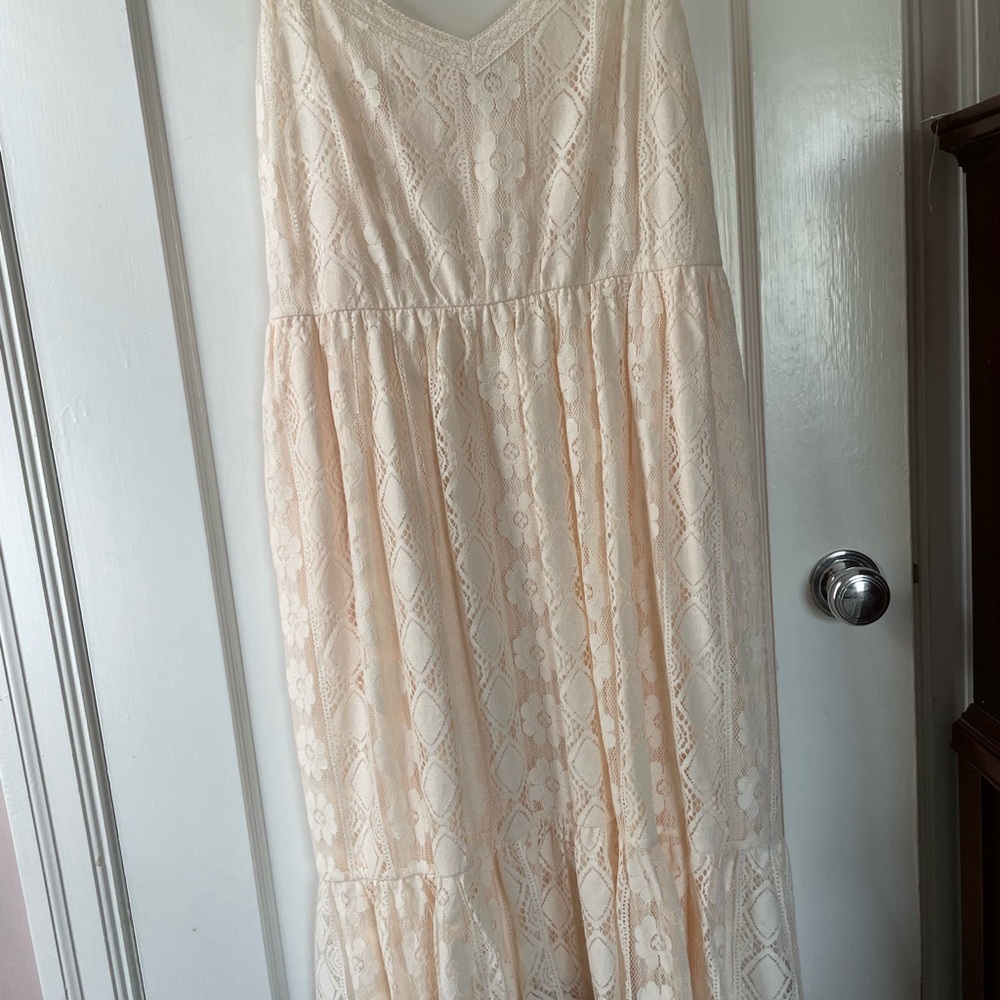 Torrid NWOT Lacie Soft Peachy Pink Dress 18 Curvy Plus Size 🍭 Valentines - Picture 6 of 6